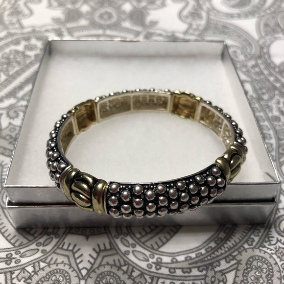Two tone bangle like bracelet - Picture 4 of 4
